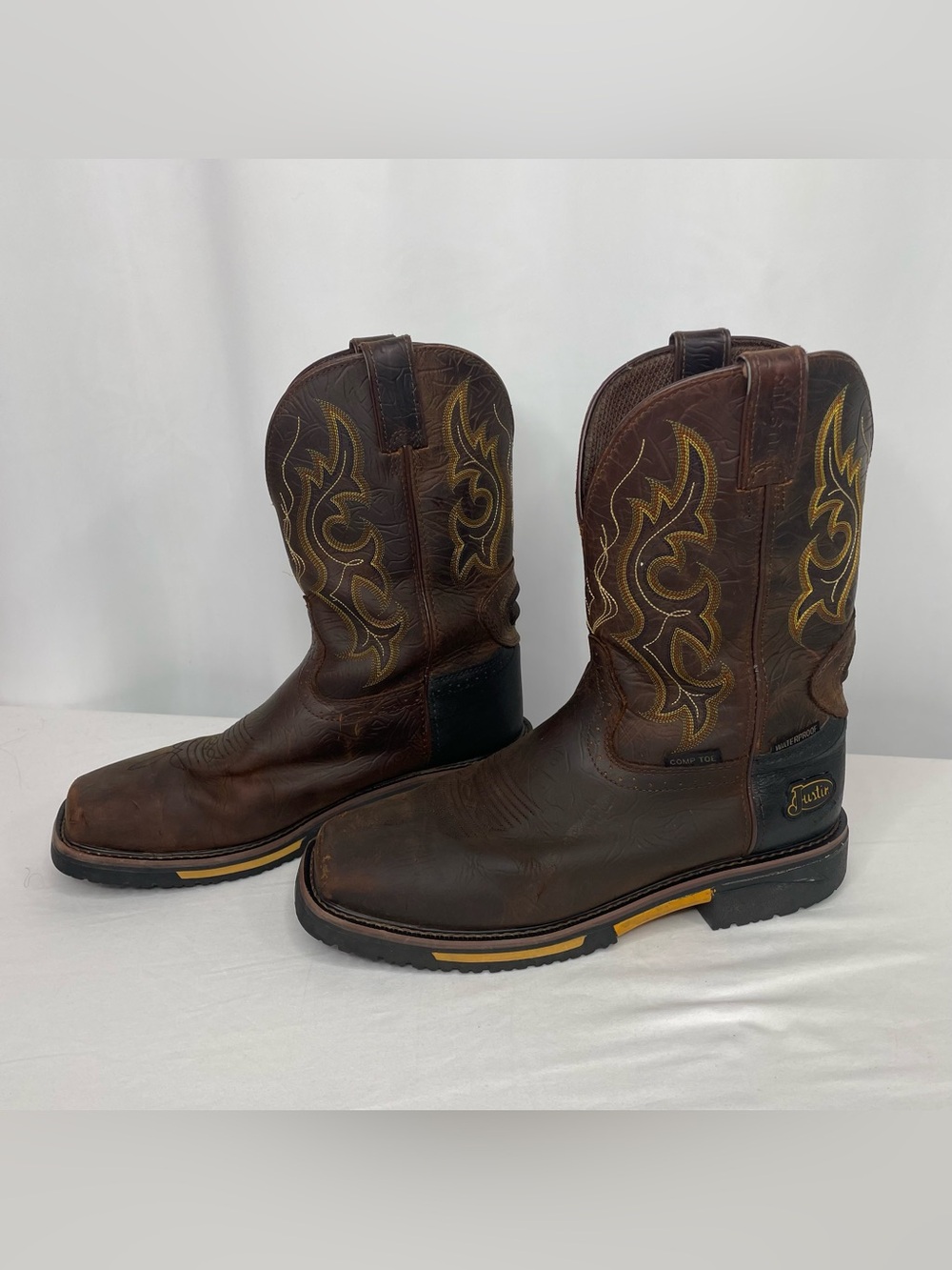 Justin Joist SE4625 Men 12D Waterproof Composite Toe Western Work Boots